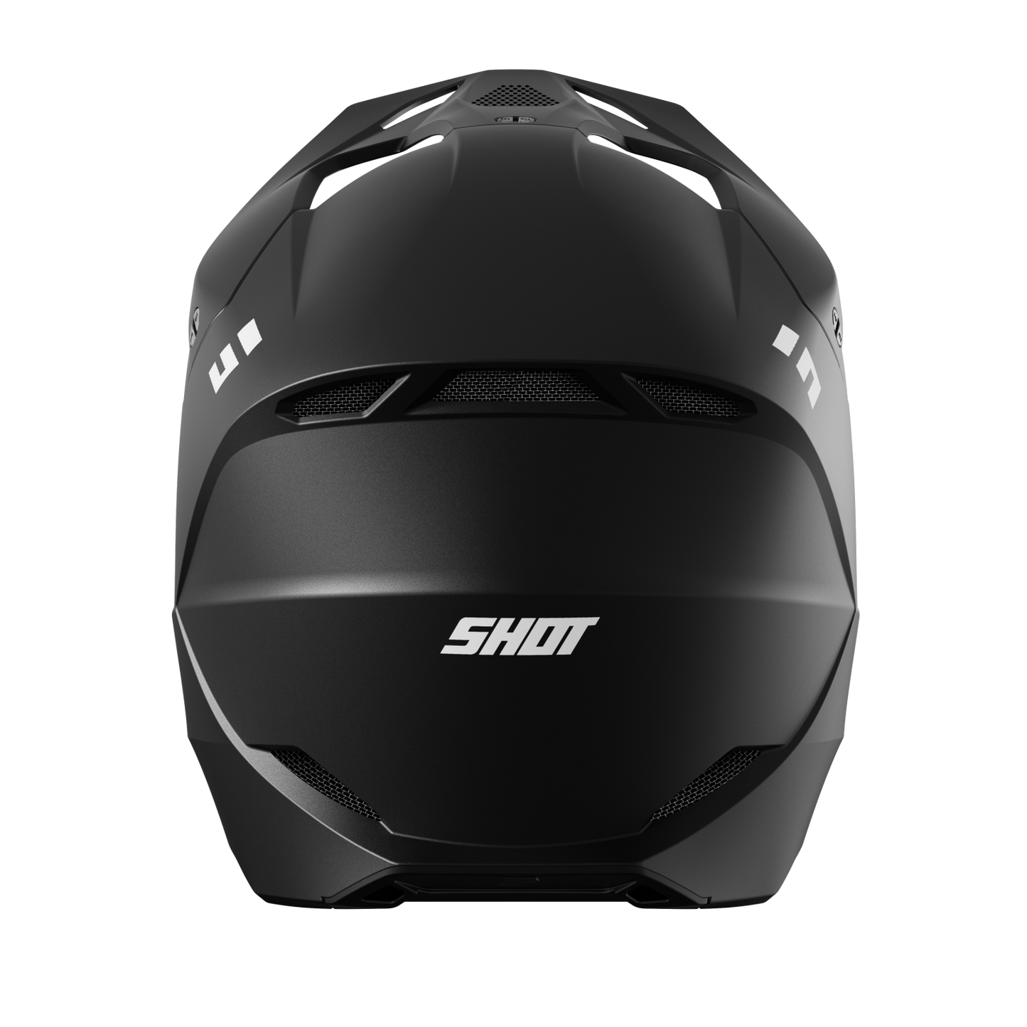 CASCO MOTO SHOT FURIOUS SOLID BLACK MATT MOTOCROSS ENDURO