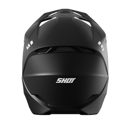 CASCO MOTO SHOT FURIOUS SOLID BLACK MATT MOTOCROSS ENDURO