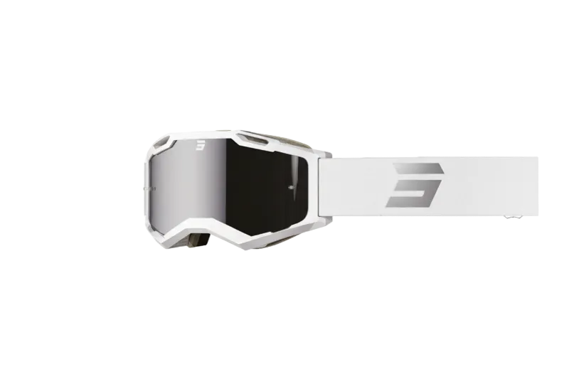 ANTIPARRAS MOTO SHOT IRIS 2.0 TECH SILVER GLOSSY MOTOCROSS ENDURO