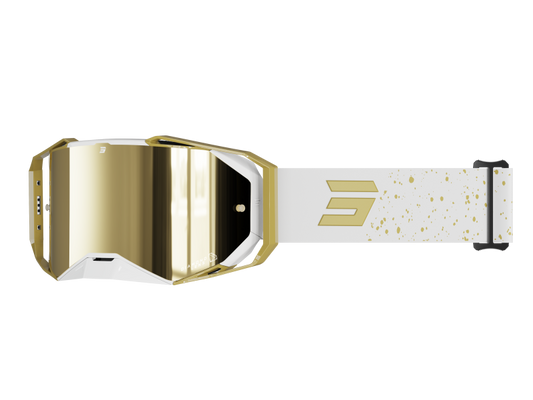 ANTIPARRAS MOTO SHOT LITE GOLD GLOSSY MOTOCROSS ENDURO